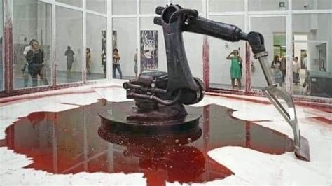 robotic arm hydraulic fluid art|Sun Yuan and Peng Yu Installation Becomes Bizarre。